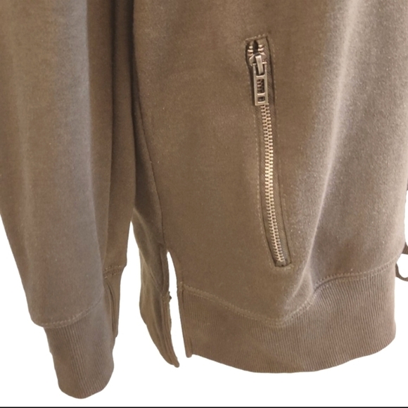 Mens Among equals army green hoodie size Medium - Picture 6 of 13